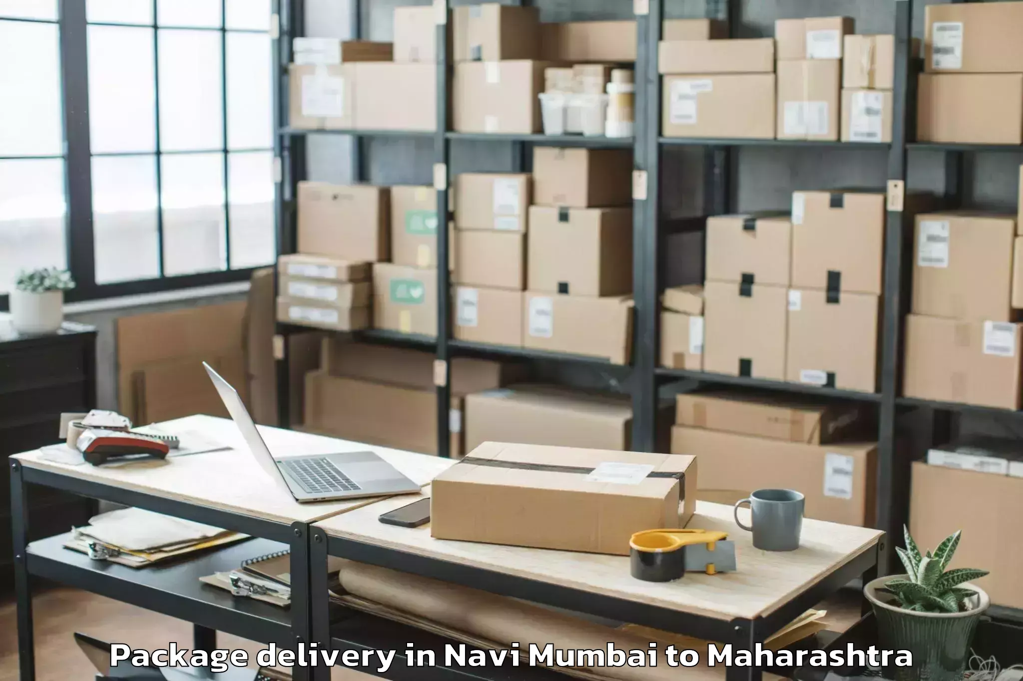 Book Navi Mumbai to Bhamragarh Package Delivery Online